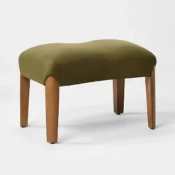 Wood Leg Ottoman Green - Threshold™ Designed With Studio McGee -Threshold GUEST 98c83999 b41a 4ba9 8536 57f343c2b680