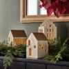 3pc Ceramic House LED Tea Light Holder Set - Threshold™ Designed With Studio McGee -Threshold GUEST 9ecdefa9 52d0 4069 8aae 2cb98051649a