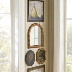 14"x16" Textured Wood Mirror - Threshold™ Designed With Studio McGee