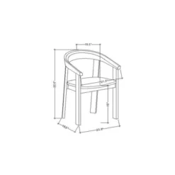 Terra Solid Wood Curved Back Dining Chair - Threshold™ Designed With Studio McGee -Threshold GUEST a386c950 6b68 47a0 8004 10af9f6b52b5