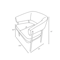 Rosemead Metal Frame And Rounded Back Faux Sherling Accent Chair Cream - Threshold™ Designed With Studio McGee -Threshold GUEST a38c3411 f2c1 48f5 a6be 9a4cd093d081