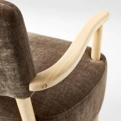 Corallina Upholstered Wooden Accent Chair Brown - Threshold™ Designed With Studio McGee -Threshold GUEST ac425caa eb21 4d8c 8995 284526e2ed49