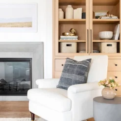 Mercer Rolled Upholstered Arm Chair With Casters Cream - Threshold™ Designed With Studio McGee 16 Mercer Rolled Upholstered Arm Chair With Casters Cream - Threshold™ Designed With Studio McGee -Threshold GUEST ae5dadb5 a93e 4e44 a1be e214b80dc4bd