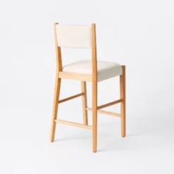 2pk Yalecrest Upholstered Seat And Back With Wood Frame Counter Height Barstools Cream/Natural - Threshold™ Designed With Studio McGee 10 2pk Yalecrest Upholstered Seat And Back With Wood Frame Counter Height Barstools Cream/Natural - Threshold™ Designed With Studio McGee -Threshold GUEST b0d26e7a 0445 46ba 94e6 8e3a6b4d65da