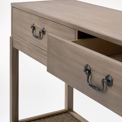 Brandeis Woven Console Table Brown - Threshold™ Designed With Studio McGee 5 Brandeis Woven Console Table Brown - Threshold™ Designed With Studio McGee - Image 3