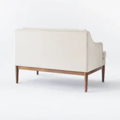 Howell Upholstered Loveseat With Wood Base Cream - Threshold™ Designed With Studio McGee -Threshold GUEST ba20ecdd 1cc9 4fe3 a347 1d1188e93328