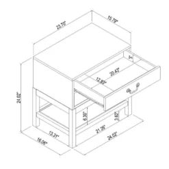 Elmira Nightstand Brown - Threshold™ Designed With Studio McGee -Threshold GUEST ba23a28f 8b95 42ea acce 9cc3df7af05f