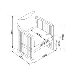 Richfield Barrel Spindle Back Accent Chair Cream/Natural - Threshold™ Designed With Studio McGee 13 Richfield Barrel Spindle Back Accent Chair Cream/Natural - Threshold™ Designed With Studio McGee -Threshold GUEST bbb41ede da8a 4504 8108 f181a183083e