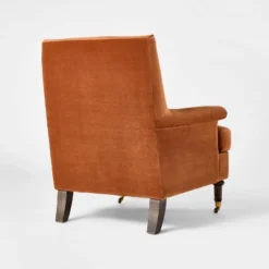 Mercer Rolled Upholstered Armchair With Casters - Threshold™ Designed With Studio McGee -Threshold GUEST be2dde32 1662 43fb 8f4d 74b05694fc43