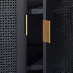 66" East Bluff Woven Cabinet Black - Threshold™ Designed With Studio McGee -Threshold GUEST c257520a eec7 407a b715 3ee6acc782cd