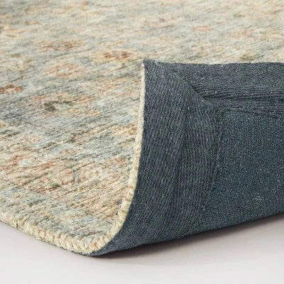 Ledges Digital Floral Print Distressed Persian Rug Green - Threshold™ Designed By Studio McGee 5 Ledges Digital Floral Print Distressed Persian Rug Green - Threshold™ Designed By Studio McGee - Image 3