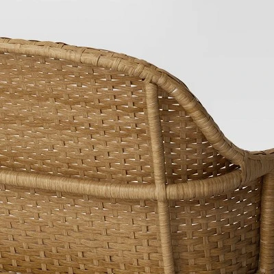 Lenwood Steel Outdoor Patio Garden Bench Brown - Threshold™ Designed With Studio McGee 5 Lenwood Steel Outdoor Patio Garden Bench Brown - Threshold™ Designed With Studio McGee - Image 3