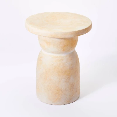 Montebello Shaped Ceramic Accent Table Light Brown - Threshold™ Designed With Studio McGee 4 Montebello Shaped Ceramic Accent Table Light Brown - Threshold™ Designed With Studio McGee - Image 2