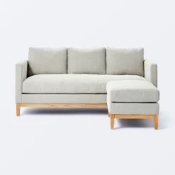 Woodland Hills Wood Base Sofa Light Gray - Threshold™ Designed With Studio McGee -Threshold GUEST ccca059c 0892 4548 9413 b055d1449dad