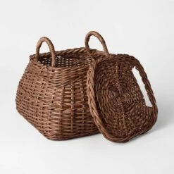 Square Rattan Basket Dark Brown - Threshold™ Designed With Studio McGee -Threshold GUEST cd7dcd1d 4f88 48ec aff8 e73321d82365