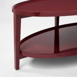 Coffee Table Lacquer Finish Dark Red - Threshold™ Designed With Studio McGee -Threshold GUEST ce670419 8099 4ba8 ac11 cfda965fcab5