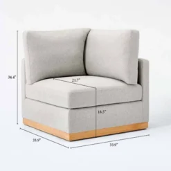 Woodland Hills Modular Sectional Corner Light Gray - Threshold™ Designed With Studio McGee 23 Woodland Hills Modular Sectional Corner Light Gray - Threshold™ Designed With Studio McGee -Threshold GUEST d13a80c0 94a7 4a14 807c 01f454d7e453