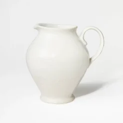 3555ml Stoneware Beverage Server Cream - Threshold™ Designed With Studio McGee: Off-White Pitcher For Hot/Cold Drinks -Threshold GUEST d2beb373 e411 4968 a0c9 9b26c33825b1