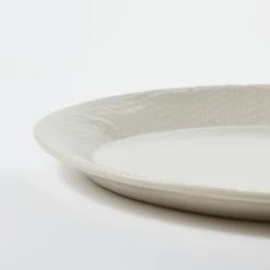 Stoneware Ceramic Oval Serving Platter Cream - Threshold™ Designed With Studio McGee: Scratch-Resistant, Microwave & Dishwasher Safe -Threshold GUEST d65147a4 c281 4fdc 91a5 e59e10687052