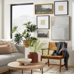 13.9" X 25.4" Horizontal Landscape Framed Canvas - Threshold™ Designed With Studio McGee: Digital Art Print, Polystyrene Gold Frame -Threshold GUEST d72f6576 25be 440c 972b a022f4d9220c