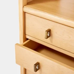 Sandpoint Bookcase With Drawers - Threshold™ Designed With Studio McGee: Wood Veneer Tall Cabinet, 3 Shelves -Threshold GUEST df88b11b 9649 4138 a273 7c3a95bd91b2