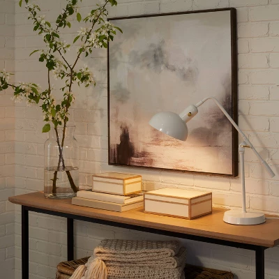 Cantilever Task Table Lamp (Includes LED Light Bulb) White - Threshold™ Designed With Studio McGee 4 Cantilever Task Table Lamp (Includes LED Light Bulb) White - Threshold™ Designed With Studio McGee - Image 2