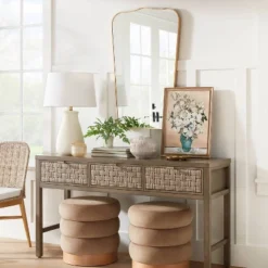 23" X 36" Metal Curved Top Mirror Gold - Threshold™ Designed With Studio McGee