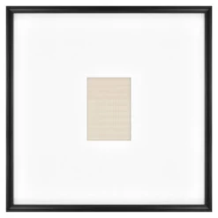 21.49" X 21.49" Matted To 5" X 7" Gallery Single Image Frame Black - Threshold™ Designed With Studio McGee