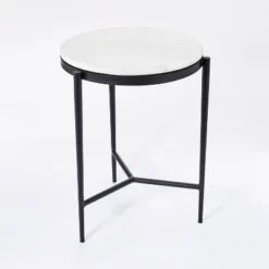 Pleasant Grove Round Marble End Table White - Threshold™ Designed With Studio McGee 9 Pleasant Grove Round Marble End Table White - Threshold™ Designed With Studio McGee -Threshold GUEST e3e10705 2a8c 4a94 b227 413f936ea152