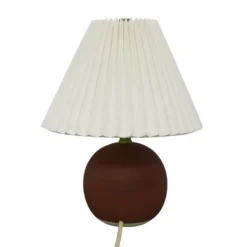 Oval Table Lamp With Pleated Shade (Includes LED Light Bulb) Red - Threshold™ Designed With Studio McGee -Threshold GUEST e5143a64 39d0 4be9 a866 b25ebc7adbda