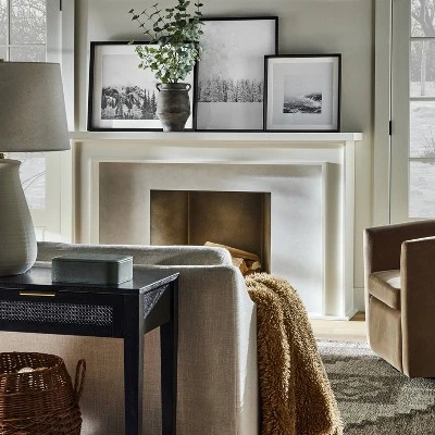 30"x24" Foggy Mountains Framed Wall Art - Threshold™ Designed With Studio McGee: Modern Decor, Black Frame, Landscape Print 3 30"x24" Foggy Mountains Framed Wall Art - Threshold™ Designed With Studio McGee: Modern Decor, Black Frame, Landscape Print