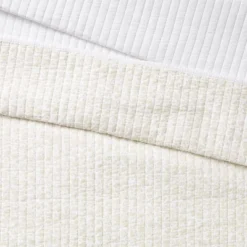 Decorative Border Cotton Slub Wood Block Print Quilt White/Beige Floral - Threshold™ Designed With Studio McGee -Threshold GUEST ec31986e 38a4 455c 9fef d62eccdd099e