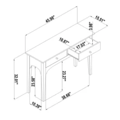Palma 46" Arched Console Table Dark Brown - Threshold™ Designed With Studio McGee -Threshold GUEST f1d2f812 22ba 46da 87a3 3ecf6b0a2f9a