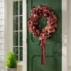 30" XL Mixed Leaf Artificial Wreath Red - Threshold™ Designed With Studio McGee -Threshold GUEST f38d82cd c0d6 4bdd b456 706fb12d2208