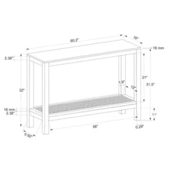Console Table With Woven Rattan Shelf Black - Threshold™ Designed With Studio McGee 23 Console Table With Woven Rattan Shelf Black - Threshold™ Designed With Studio McGee -Threshold GUEST fd806213 5ef7 492e a065 be15b39cc53e