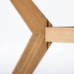 Bluffdale Wood 6 Person Round Patio Dining Table, Outdoor Furniture - Threshold™ Designed With Studio McGee -Threshold GUEST ff1edfec 9404 414e b8f3 afd96f80e410